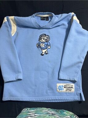 Gear For Sports Light Blue Kids Crewneck Sweatshirt with Mascot Patch